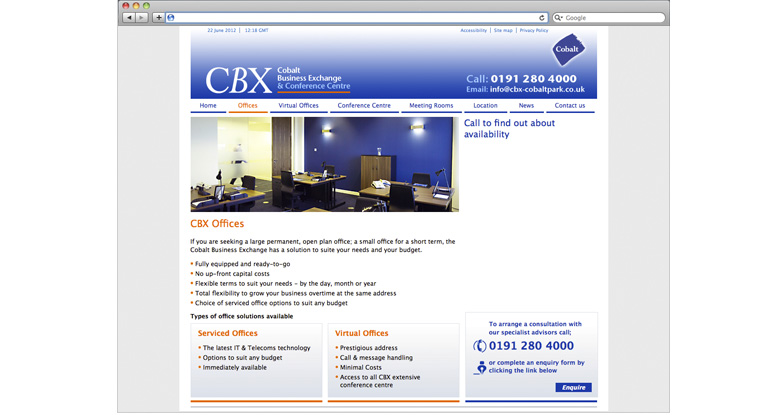 CBX. Corporate website 