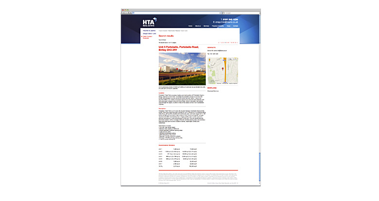 HTA Real Estate. Website