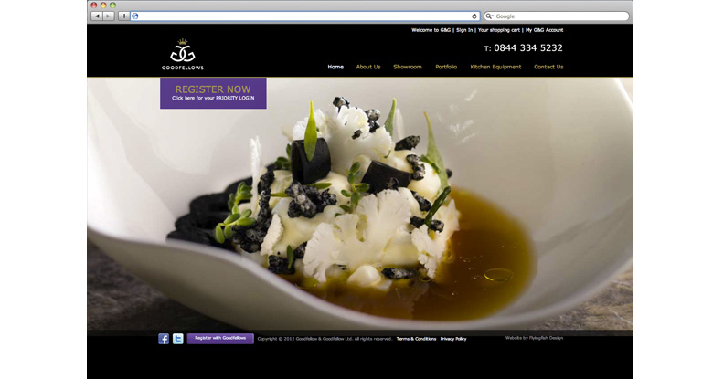Goodfellow & Goodfellow. E commerce website