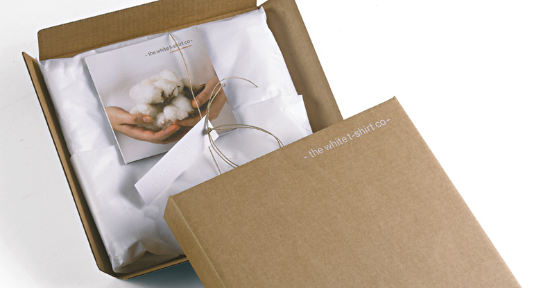 The White T Shirt Company. Garment Packaging